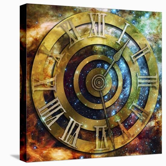 Space Time-Art Deco Designs-Stretched Canvas