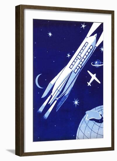 Space Travel 2000-null-Framed Art Print