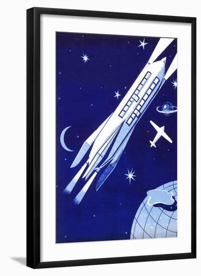 Space Travel 2000-null-Framed Art Print