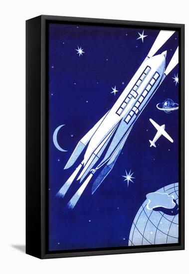 Space Travel 2000-null-Framed Stretched Canvas