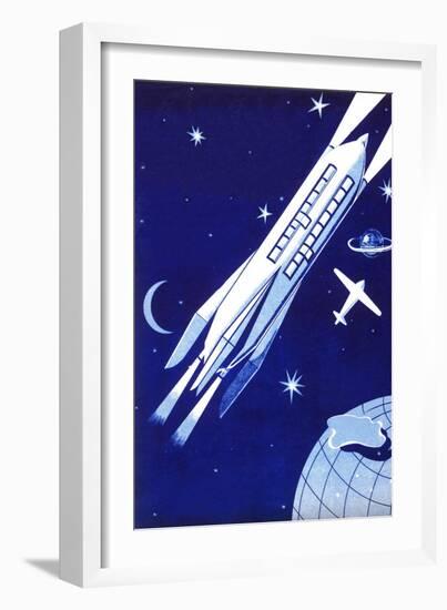 Space Travel 2000-null-Framed Art Print