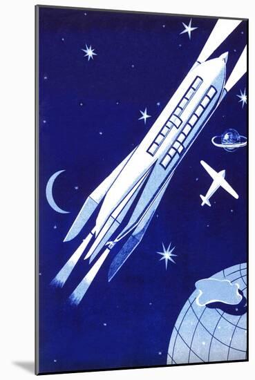 Space Travel 2000-null-Mounted Art Print
