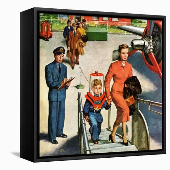 "Space Traveller", November 8, 1952-Amos Sewell-Framed Stretched Canvas
