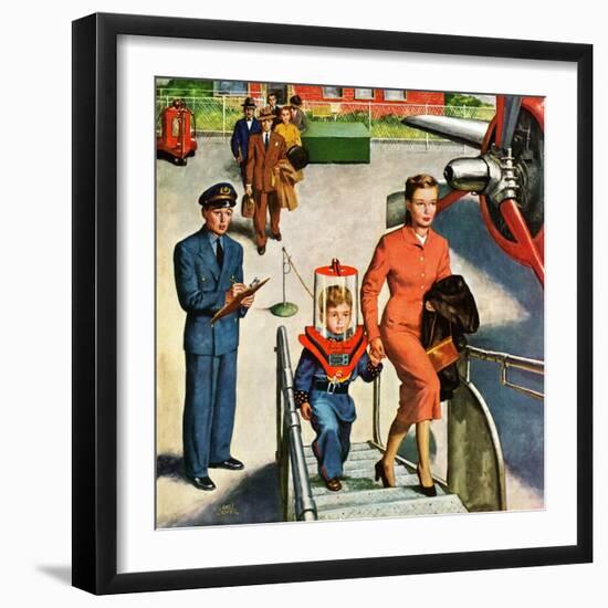 "Space Traveller", November 8, 1952-Amos Sewell-Framed Giclee Print