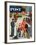 "Space Traveller" Saturday Evening Post Cover, November 8, 1952-Amos Sewell-Framed Giclee Print