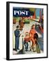 "Space Traveller" Saturday Evening Post Cover, November 8, 1952-Amos Sewell-Framed Giclee Print
