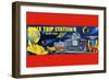 Space Trip Station Electro Toy-null-Framed Art Print