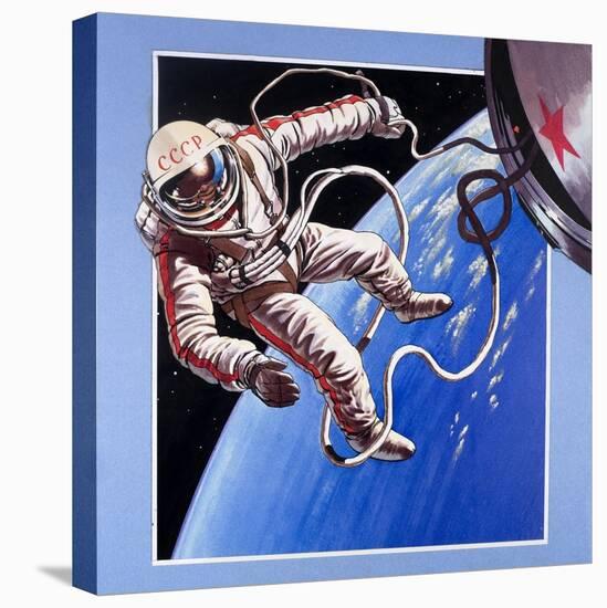 Space-Walk, from 'Famous Firsts'-Wilf Hardy-Stretched Canvas