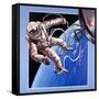 Space-Walk, from 'Famous Firsts'-Wilf Hardy-Framed Stretched Canvas