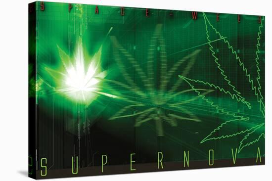 Space-Weed Supernova-null-Stretched Canvas