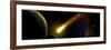 Space with Planets and a Flying Comet, Abstract-molodec-Framed Photographic Print