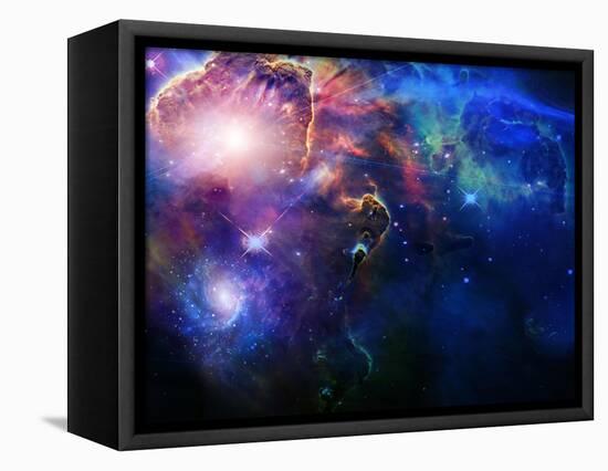 Space-rolffimages-Framed Stretched Canvas