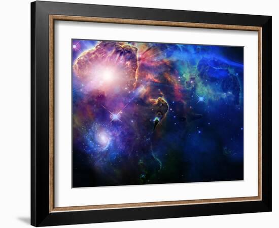 Space-rolffimages-Framed Art Print