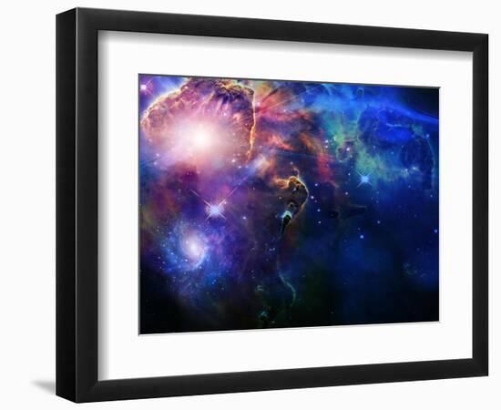 Space-rolffimages-Framed Art Print