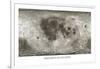 Spacecraft on the Moon, Lunar Map-Detlev Van Ravenswaay-Framed Premium Photographic Print