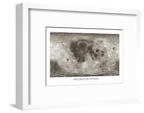 Spacecraft on the Moon, Lunar Map-Detlev Van Ravenswaay-Framed Photographic Print