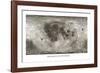 Spacecraft on the Moon, Lunar Map-Detlev Van Ravenswaay-Framed Photographic Print