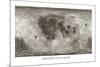 Spacecraft on the Moon, Lunar Map-Detlev Van Ravenswaay-Mounted Photographic Print