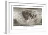 Spacecraft on the Moon, Lunar Map-Detlev Van Ravenswaay-Framed Photographic Print