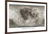 Spacecraft on the Moon, Lunar Map-Detlev Van Ravenswaay-Framed Photographic Print