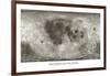 Spacecraft on the Moon, Lunar Map-Detlev Van Ravenswaay-Framed Photographic Print