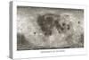 Spacecraft on the Moon, Lunar Map-Detlev Van Ravenswaay-Stretched Canvas