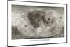 Spacecraft on the Moon, Lunar Map-Detlev Van Ravenswaay-Mounted Premium Photographic Print