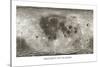 Spacecraft on the Moon, Lunar Map-Detlev Van Ravenswaay-Stretched Canvas