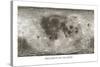 Spacecraft on the Moon, Lunar Map-Detlev Van Ravenswaay-Stretched Canvas