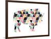 Spaced Bull Triangles-OnRei-Framed Art Print