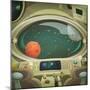 Spaceship Interior-Benchart-Mounted Art Print