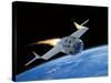 SpaceShipOne, Artwork-Henning Dalhoff-Stretched Canvas