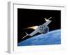 SpaceShipOne, Artwork-Henning Dalhoff-Framed Premium Photographic Print