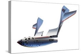 SpaceShipOne Re-entry, Artwork-Detlev Van Ravenswaay-Stretched Canvas