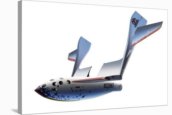 SpaceShipOne Re-entry, Artwork-Detlev Van Ravenswaay-Stretched Canvas