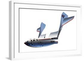 SpaceShipOne Re-entry, Artwork-Detlev Van Ravenswaay-Framed Premium Photographic Print