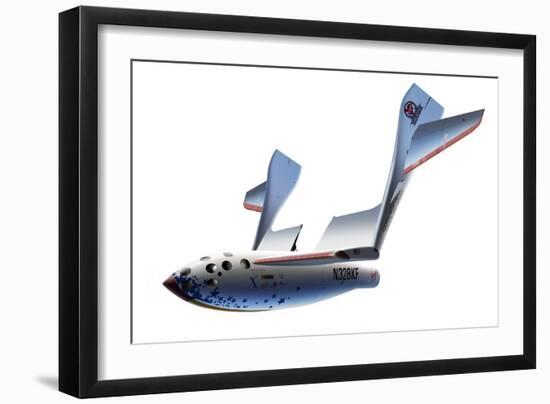 SpaceShipOne Re-entry, Artwork-Detlev Van Ravenswaay-Framed Photographic Print