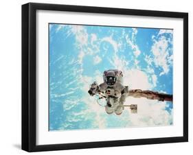 Spacewalk During Shuttle Mission STS-69-null-Framed Premium Photographic Print