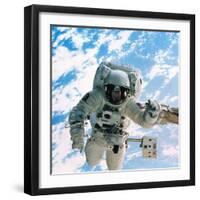 Spacewalk During Shuttle Mission STS-69-null-Framed Premium Photographic Print