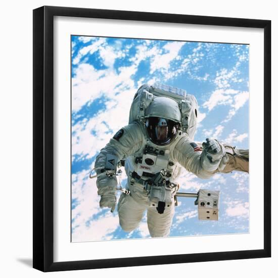 Spacewalk During Shuttle Mission STS-69-null-Framed Premium Photographic Print