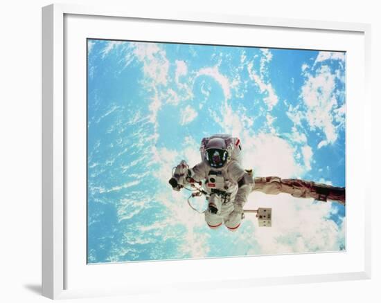 Spacewalk During Shuttle Mission STS-69-null-Framed Photographic Print