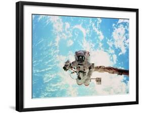 Spacewalk During Shuttle Mission STS-69-null-Framed Photographic Print