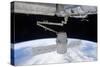 Spacex Dragon During its Docking with the International Space Station-null-Stretched Canvas