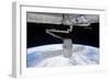 Spacex Dragon During its Docking with the International Space Station-null-Framed Photographic Print