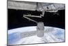 Spacex Dragon During its Docking with the International Space Station-null-Mounted Photographic Print