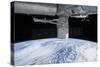 Spacex Dragon During its Docking with the International Space Station-null-Stretched Canvas