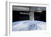 Spacex Dragon During its Docking with the International Space Station-null-Framed Photographic Print