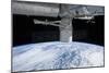 Spacex Dragon During its Docking with the International Space Station-null-Mounted Photographic Print