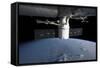 Spacex Dragon During its Docking with the International Space Station-null-Framed Stretched Canvas