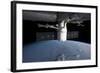 Spacex Dragon During its Docking with the International Space Station-null-Framed Photographic Print